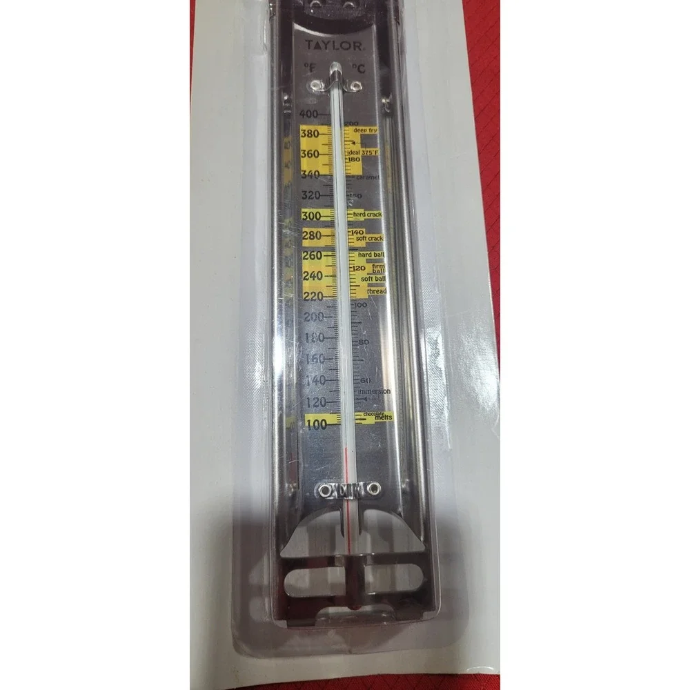 Taylor Candy/Deep Fry Thermometer, Temperature Guide Stainless Steel New 3511-21